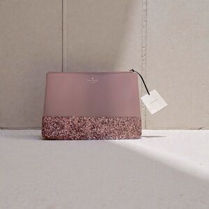 KATE SPADE Pink and Glitter Clutch